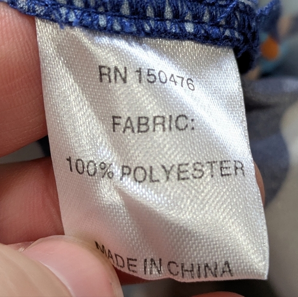 Crosby By Mollie Burch Jannie Colorful Abstract V Neck Tunic Top XS - Picture 7 of 8